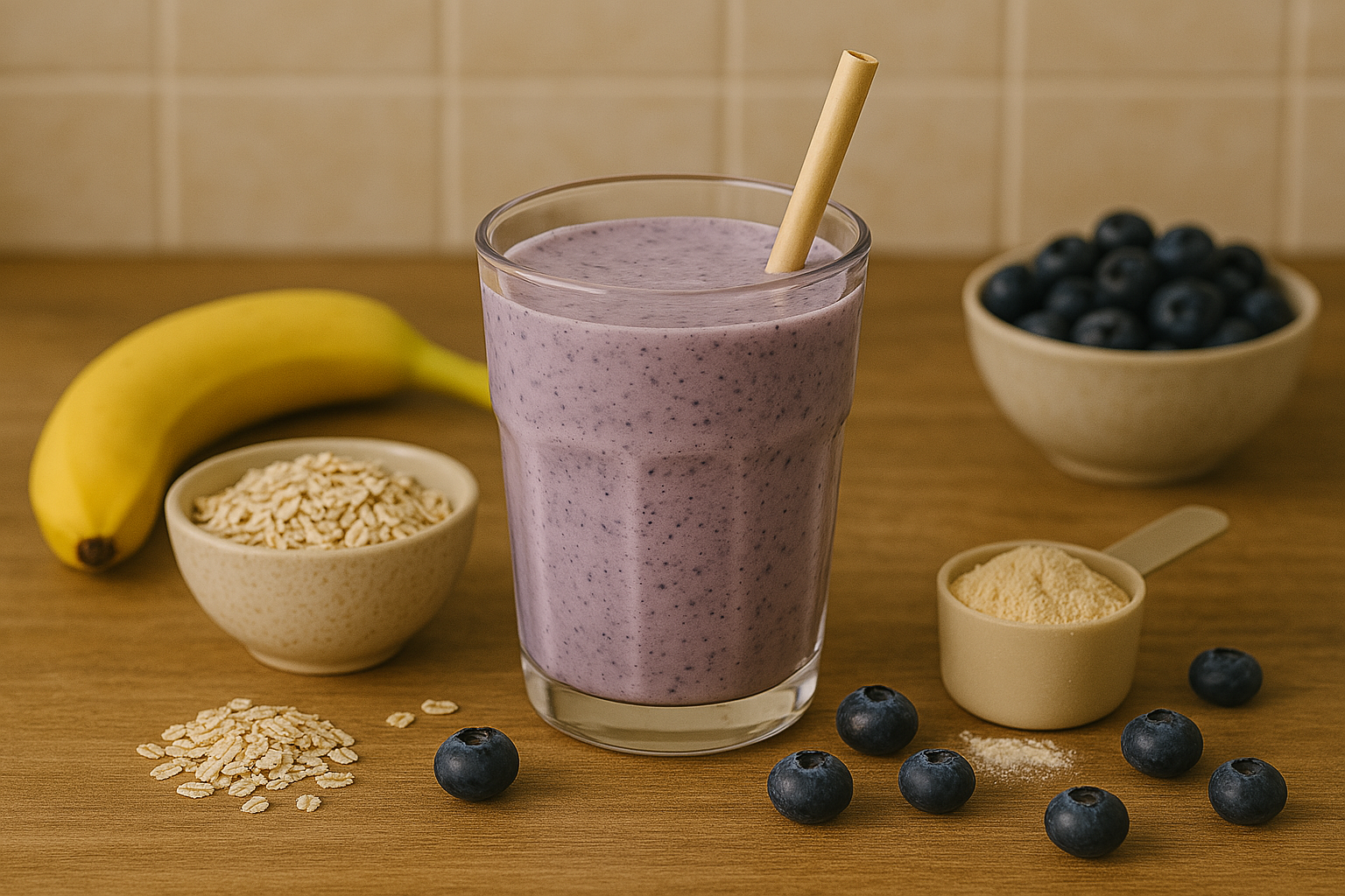 Smoothie med havregryn