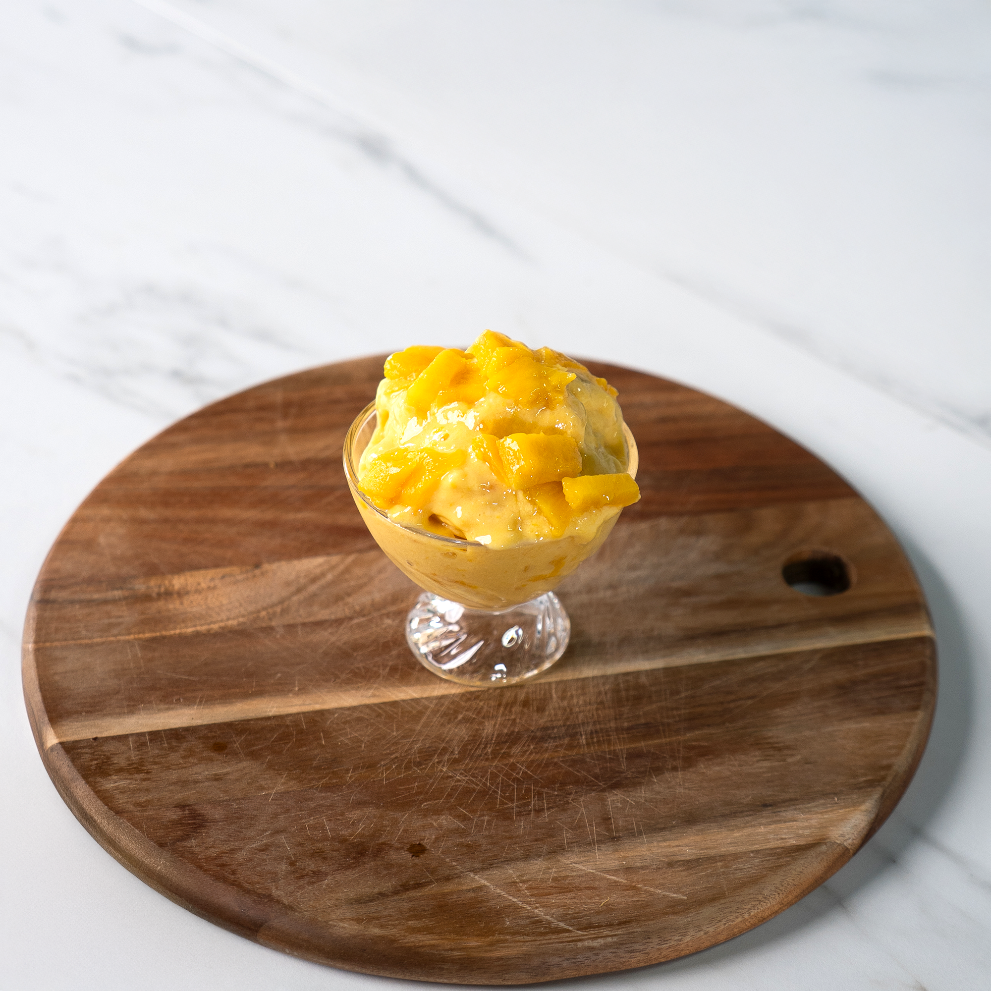 Proteinrik Mango Glass